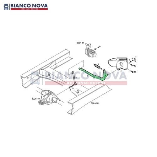 Poluga vučna kočiona Iveco Daily