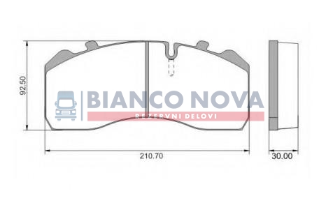 DISK PLOČICE GARN.EUROCARGO  TECTOR